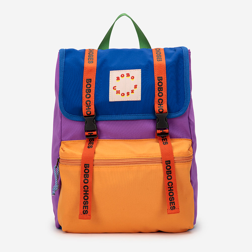 Colour Block Backpack Bag