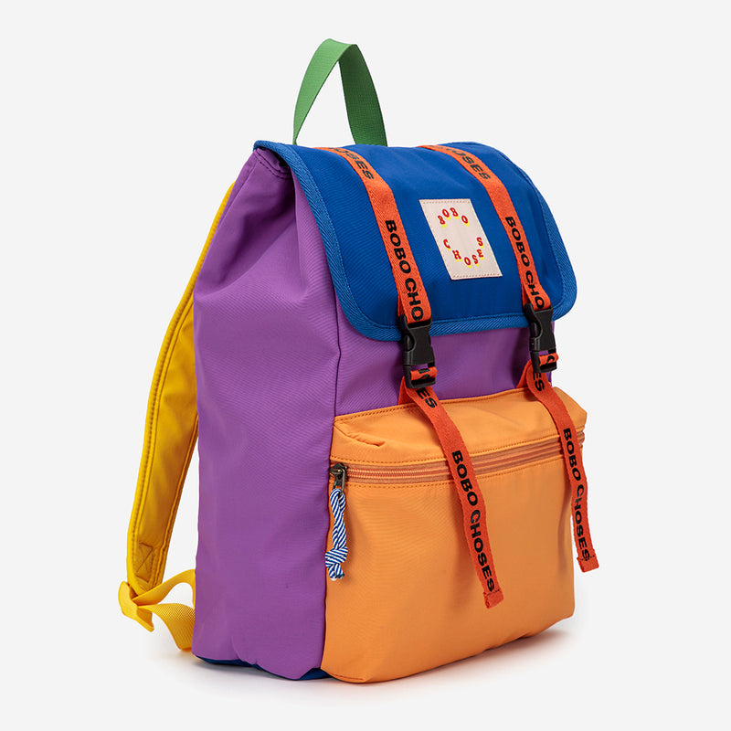 Colour Block Backpack Bag