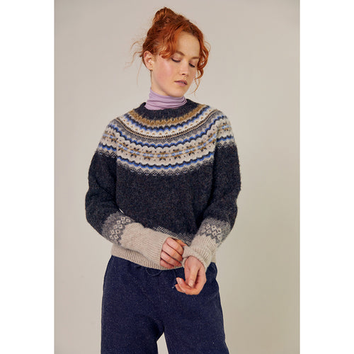 Bella Jumper - Blue and Grey