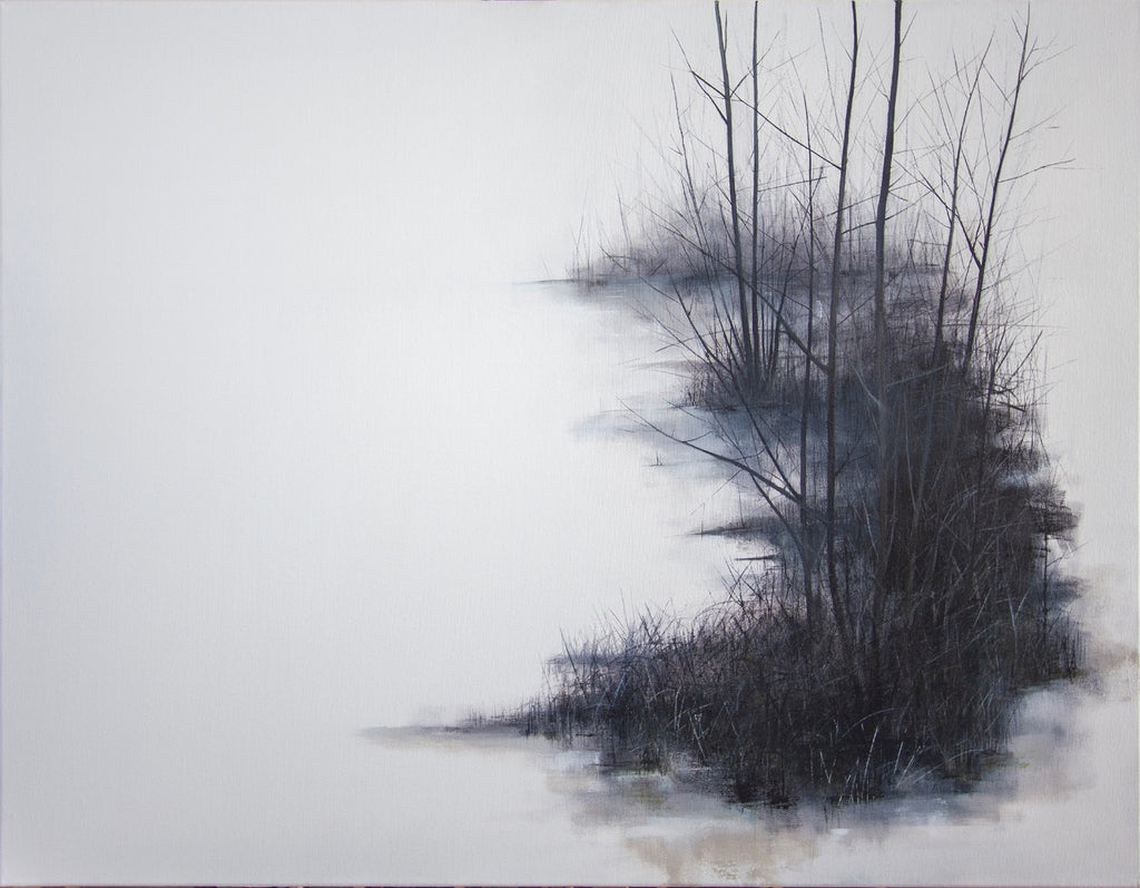'Between I' Oil on Canvas, Framed