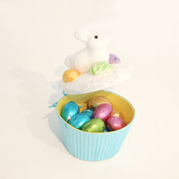 Easter Bunny Cupcake Decoration with Chocolates