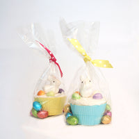 Easter Bunny Cupcake Decoration with Chocolates
