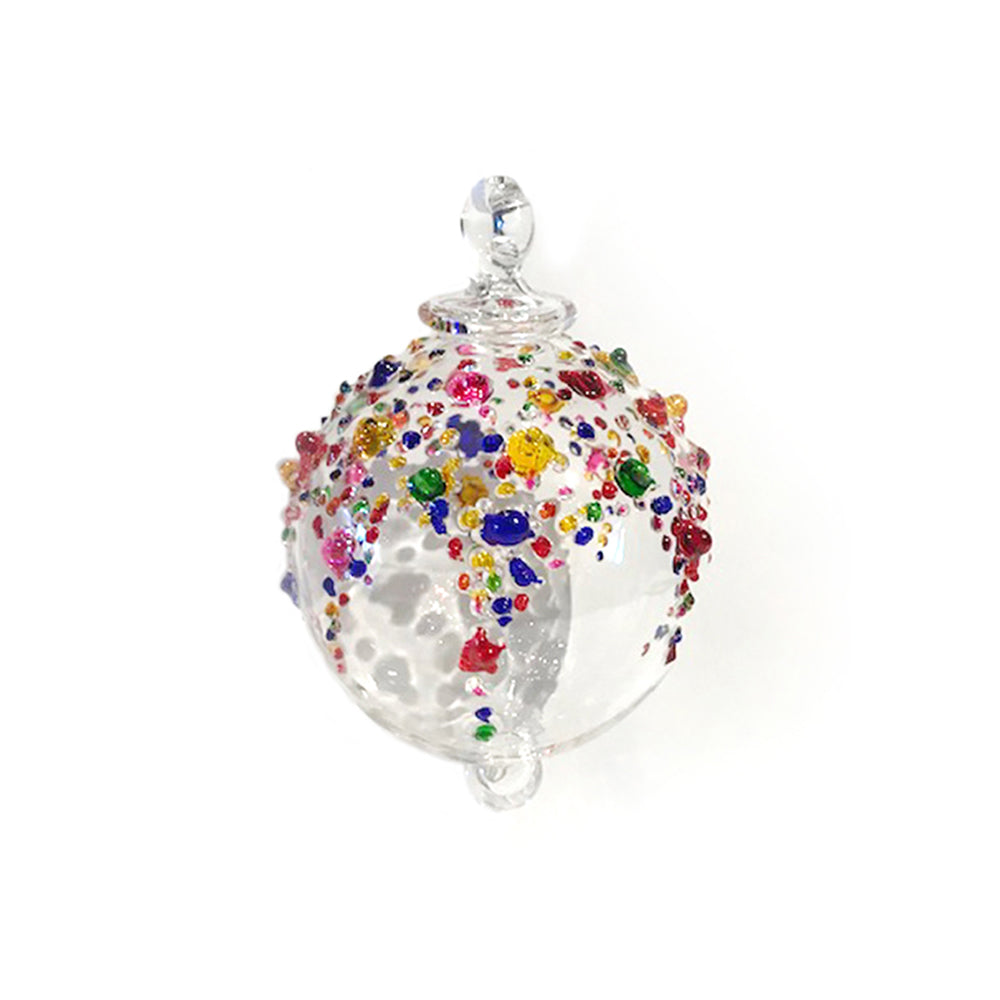 Candy Icing Bauble in Multi Colour, Small