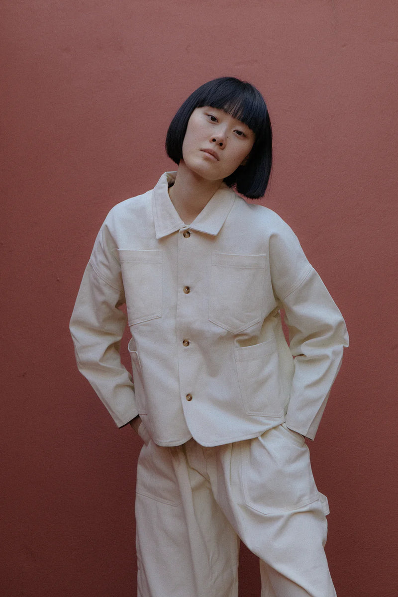 Carson Chore Coat Ecru