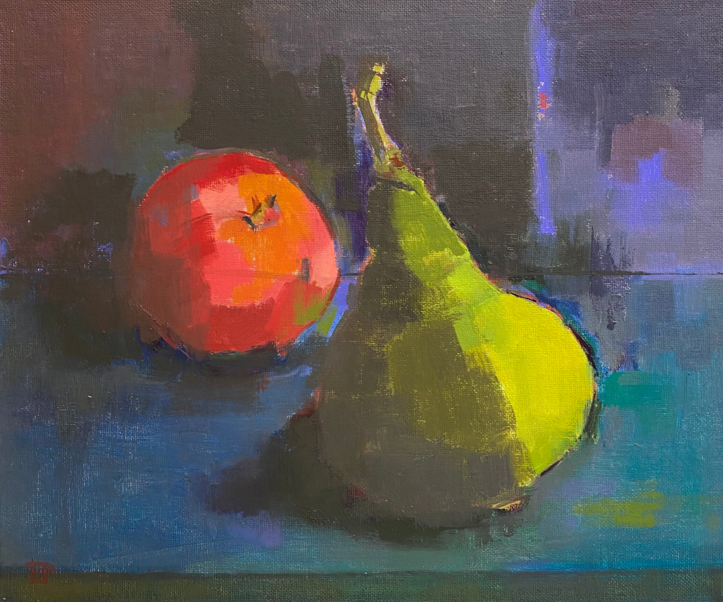 'Chelsea Farmers' Market Delices', Oil Painting, Framed
