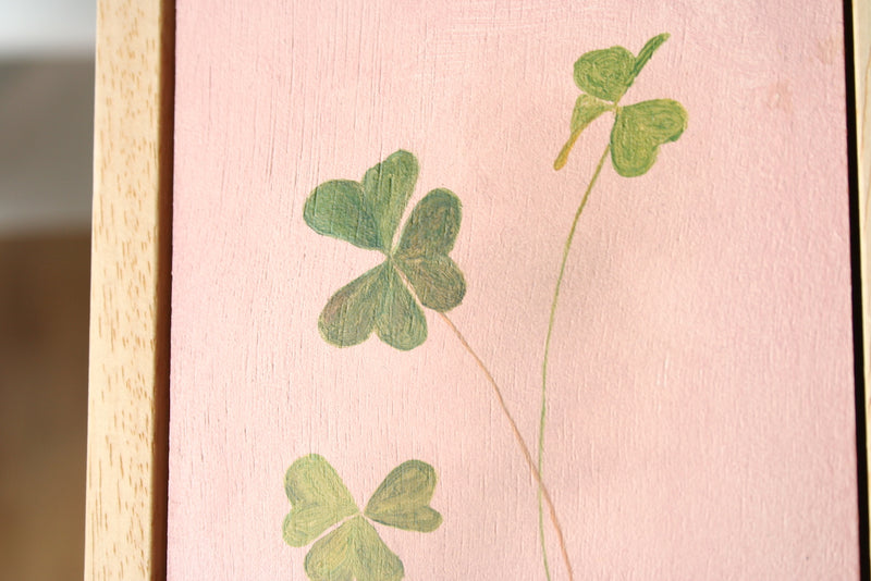 'Clover' Oil Painting, Framed