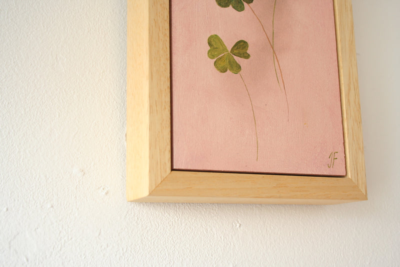 'Clover' Oil Painting, Framed