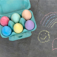 Coloured Chalk Eggs-Set Of Six