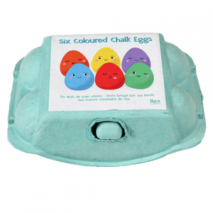 Coloured Chalk Eggs-Set Of Six