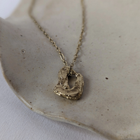 Cove Pendant, Gold Plate