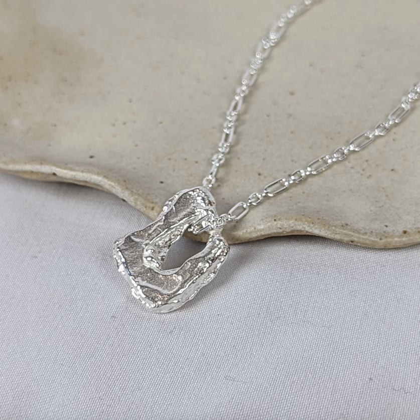 Cove Pendant, Silver