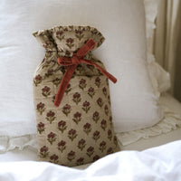 Tulip Blockprint Hot Water Bottle