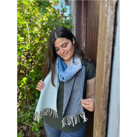 Denim Ombre Wool Scarf