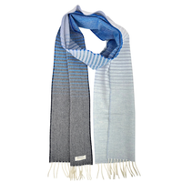 Denim Ombre Wool Scarf