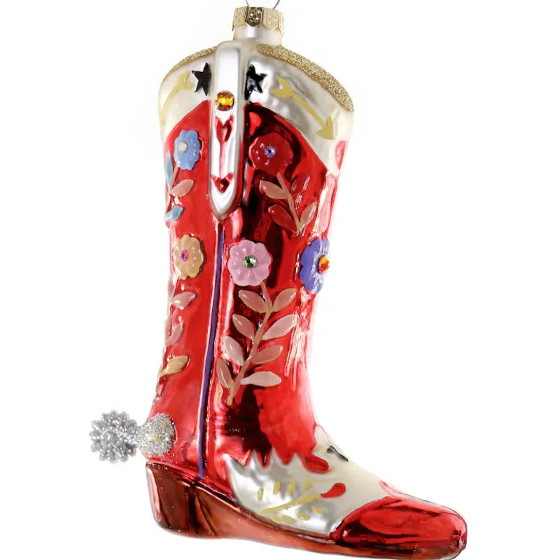 Rhinestone Cowboy Boot Decoration