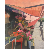 'Flowers On The Way Home' Oil Painting, Framed