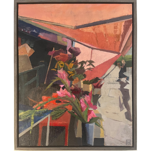 'Flowers On The Way Home' Oil Painting, Framed