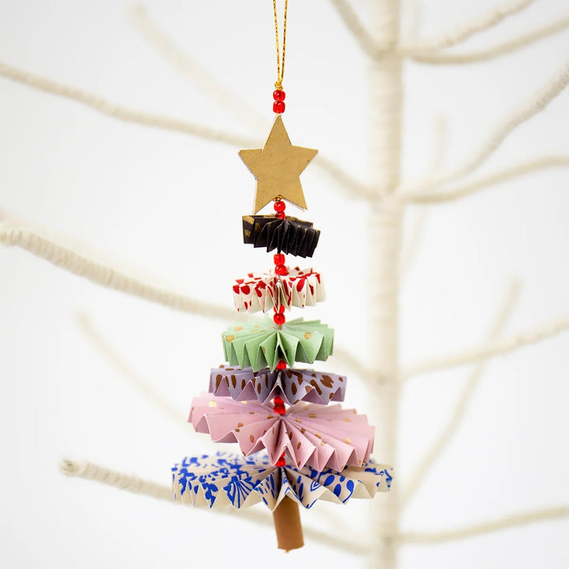 Colourful Paper Tree Ornament