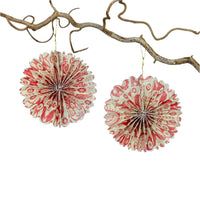 Folding Paper Ornament - 2 Pack