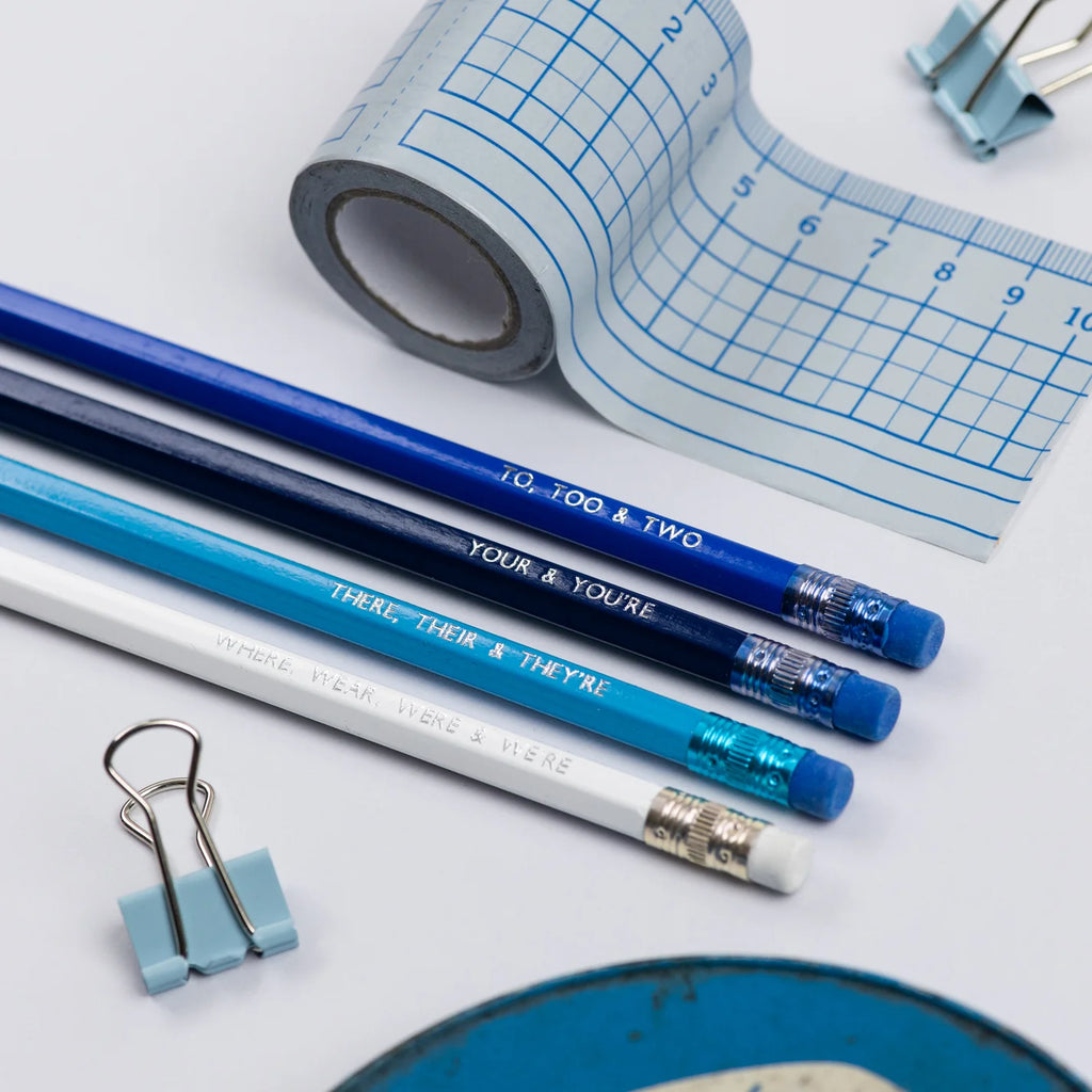 Grammar Pencil Set- Blues