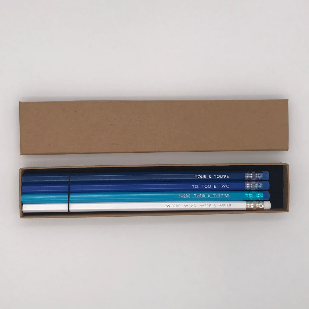 Grammar Pencil Set- Blues