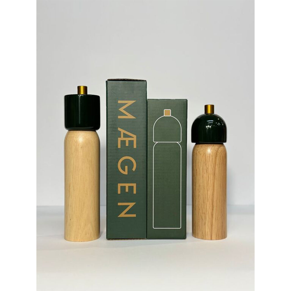 Salt and Pepper Grinder - Green and Gold