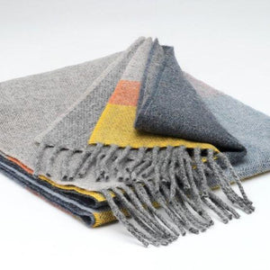 Grey Citrus Stripe Scarf