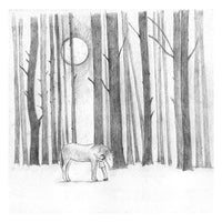 Horse in Woods Print