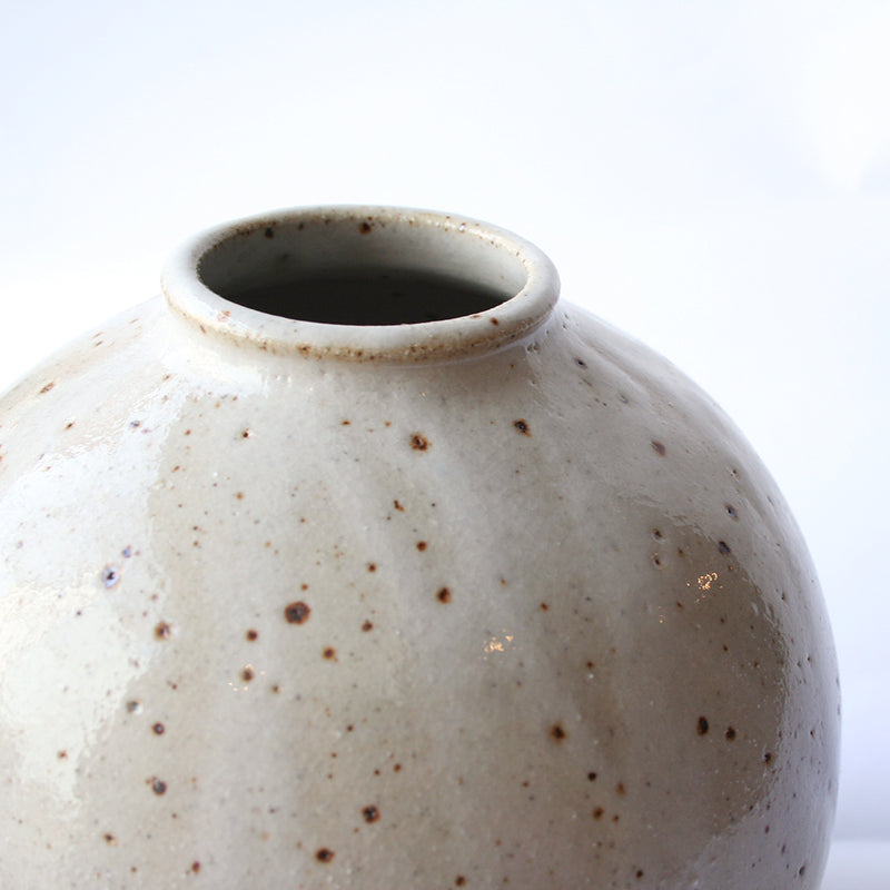 Large Round Lustre Vase