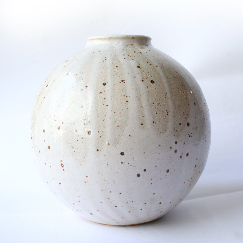 Large Round Lustre Vase