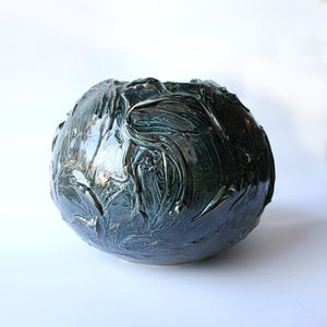 Medium Metallic Orb Vase