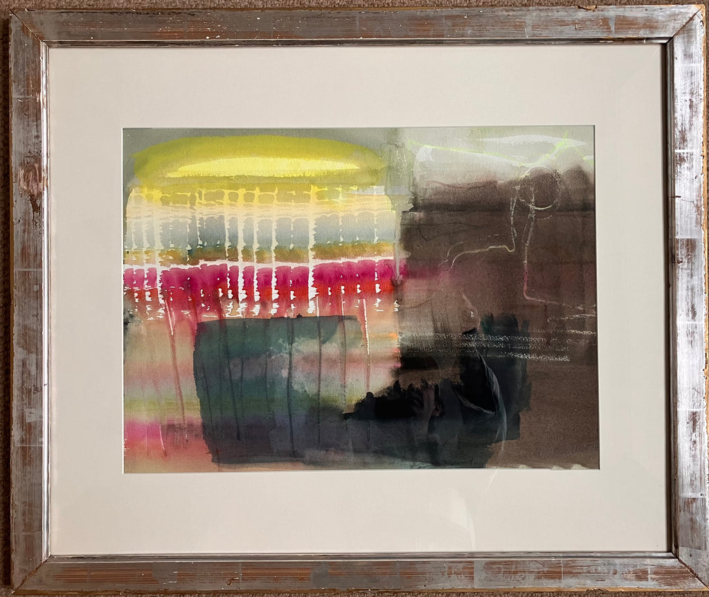 'Avoncliff', Watercolour and Pastel, Framed