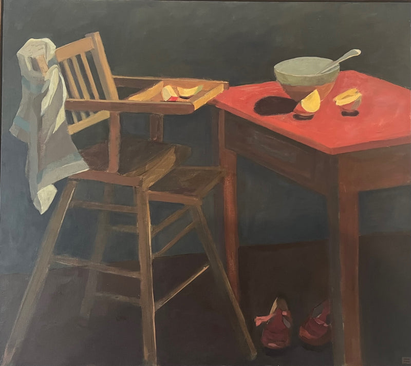 'Night Kitchen' Oil Painting, Framed