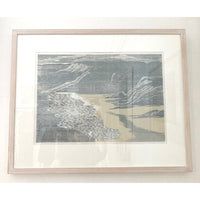 'Atlantic Cove' Framed Woodcut