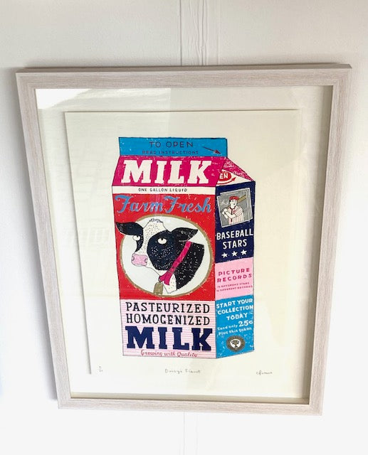 'Daisy's Finest' Screen Print, Framed