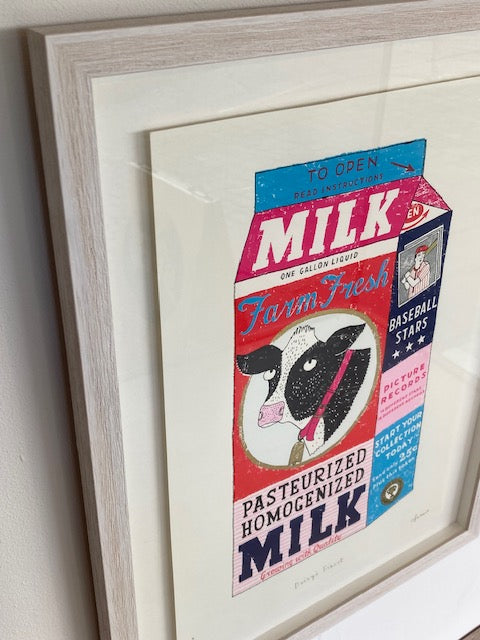 'Daisy's Finest' Screen Print, Framed