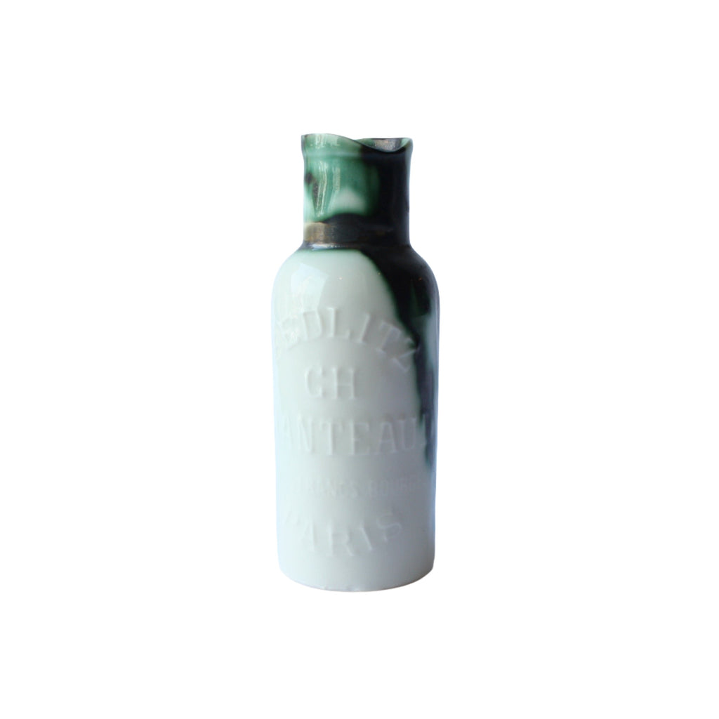 Porcelain Apothecary Bottle with Hedgehog