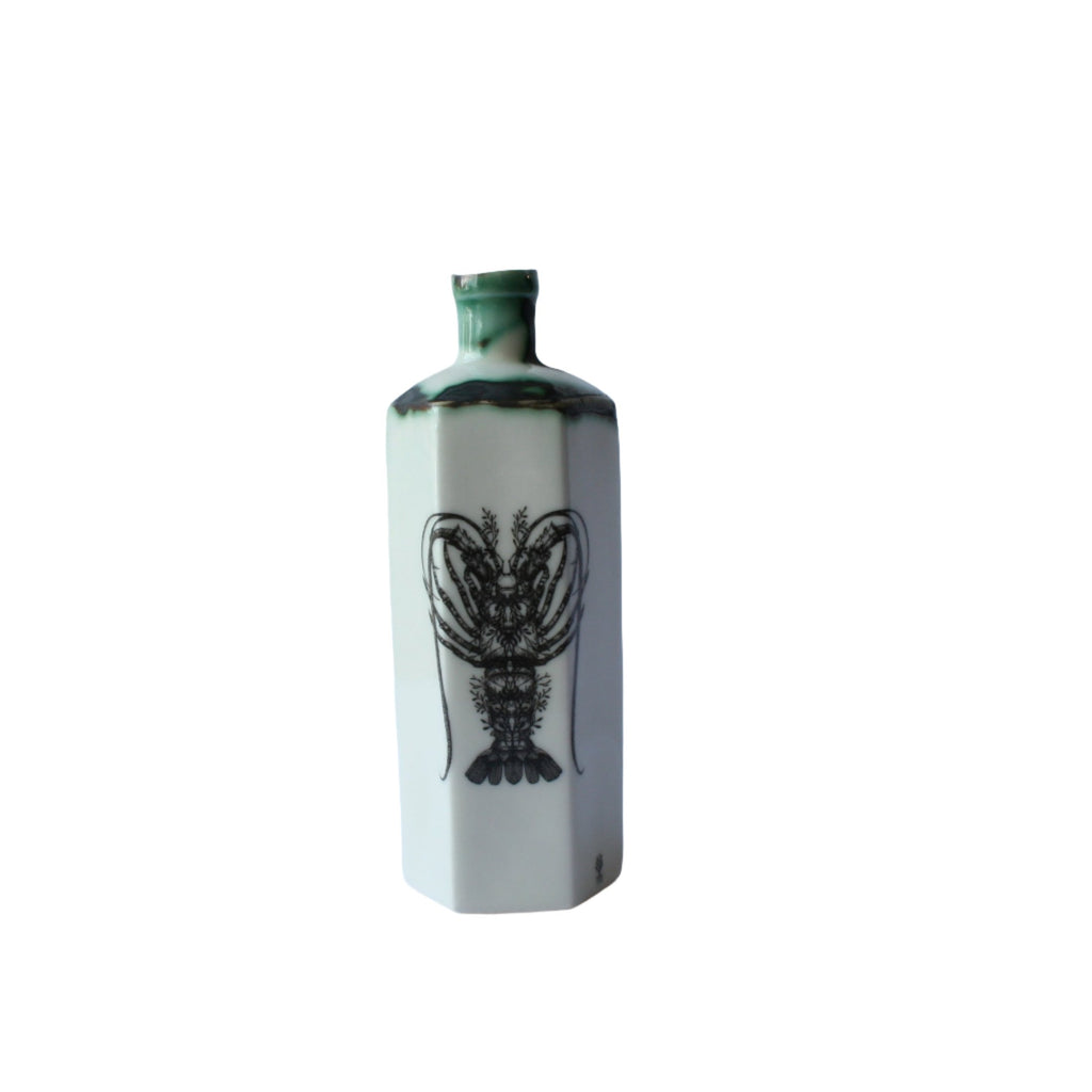 Porcelain Apothecary Bottle with Lobster