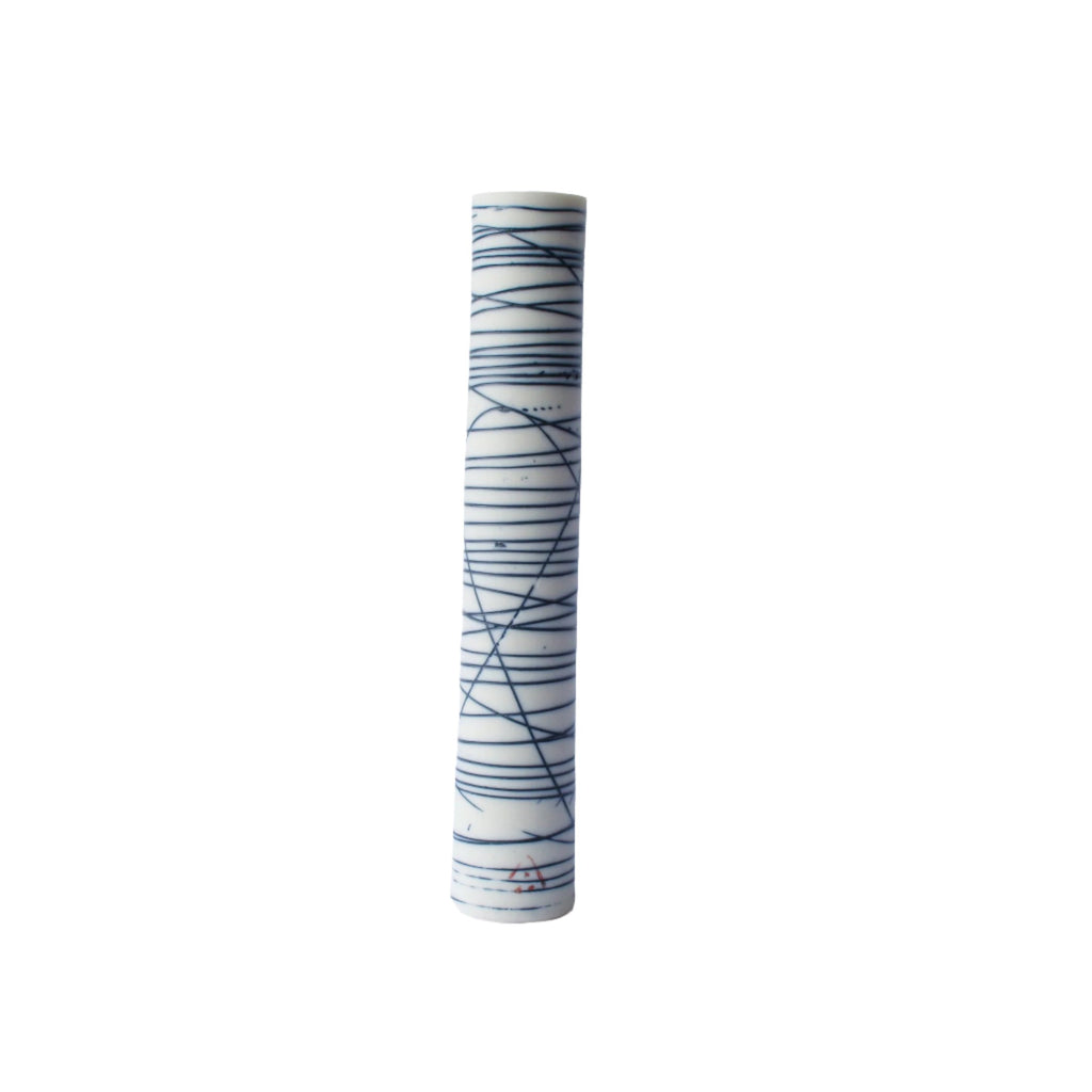 Single Stem Vase in Blue Lines