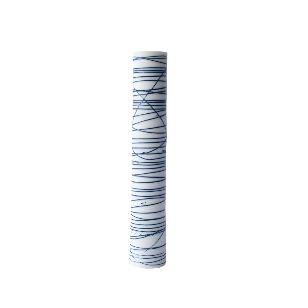 Single Stem Vase in Blue Lines