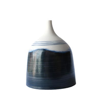 Wide Bud Vase in Indigo