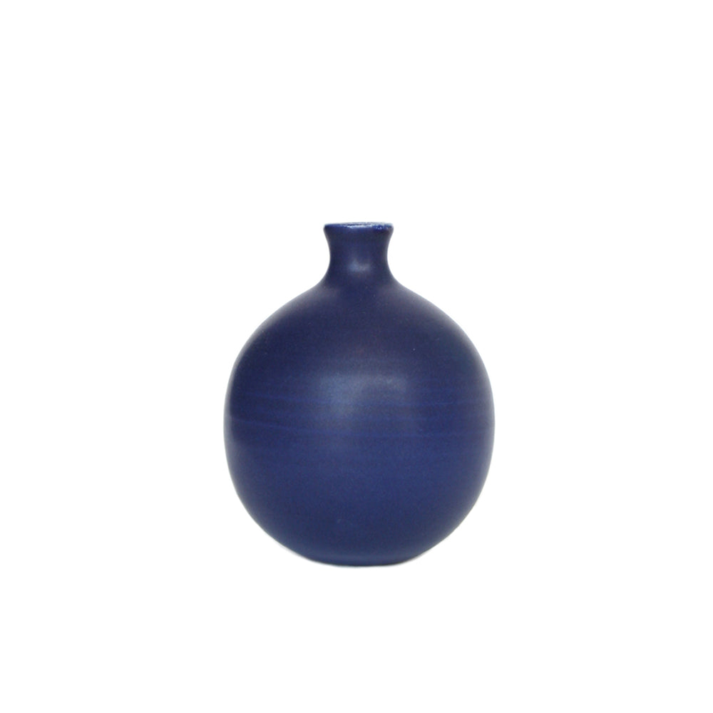 Indigo Round Vase