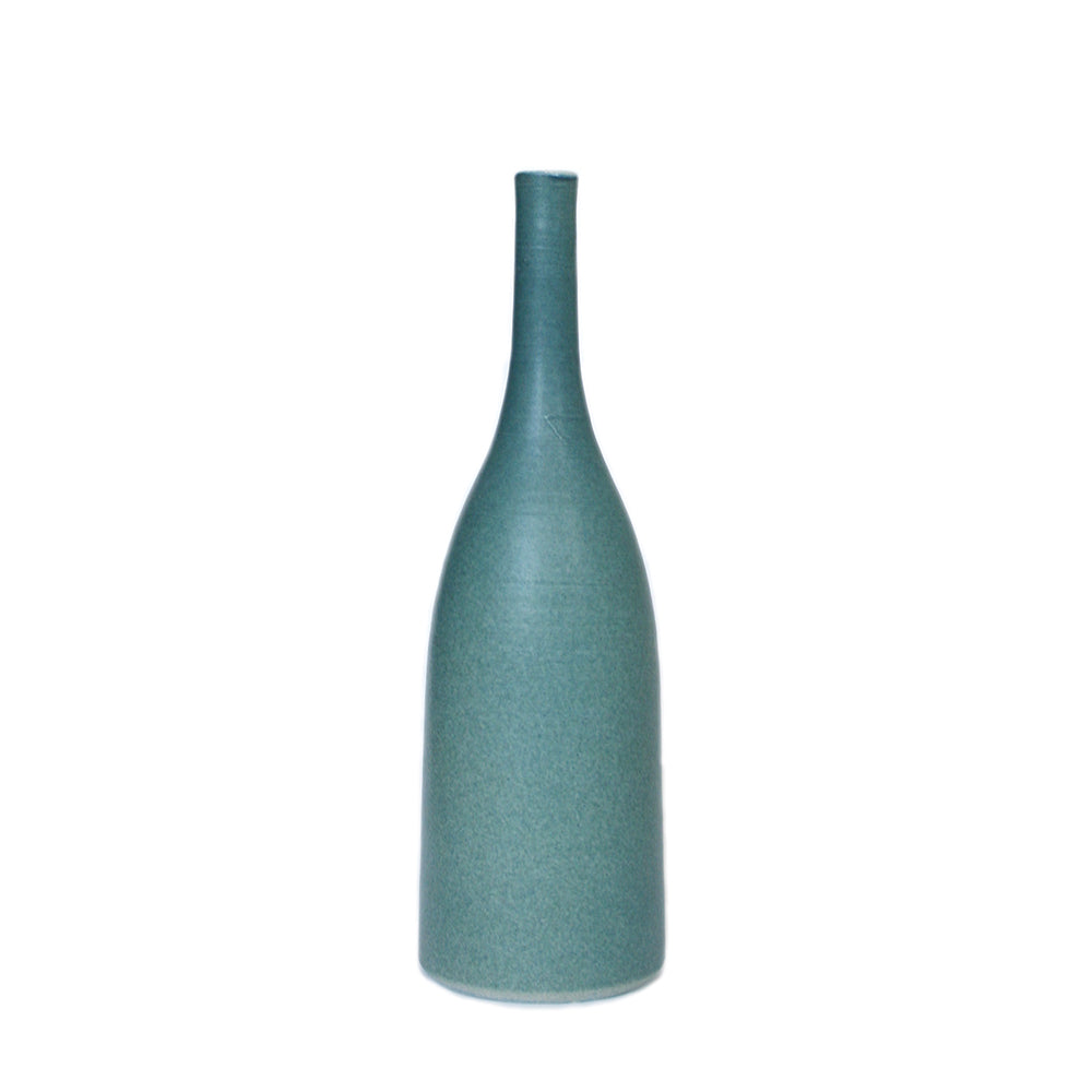 Deep Teal Bottle Vase