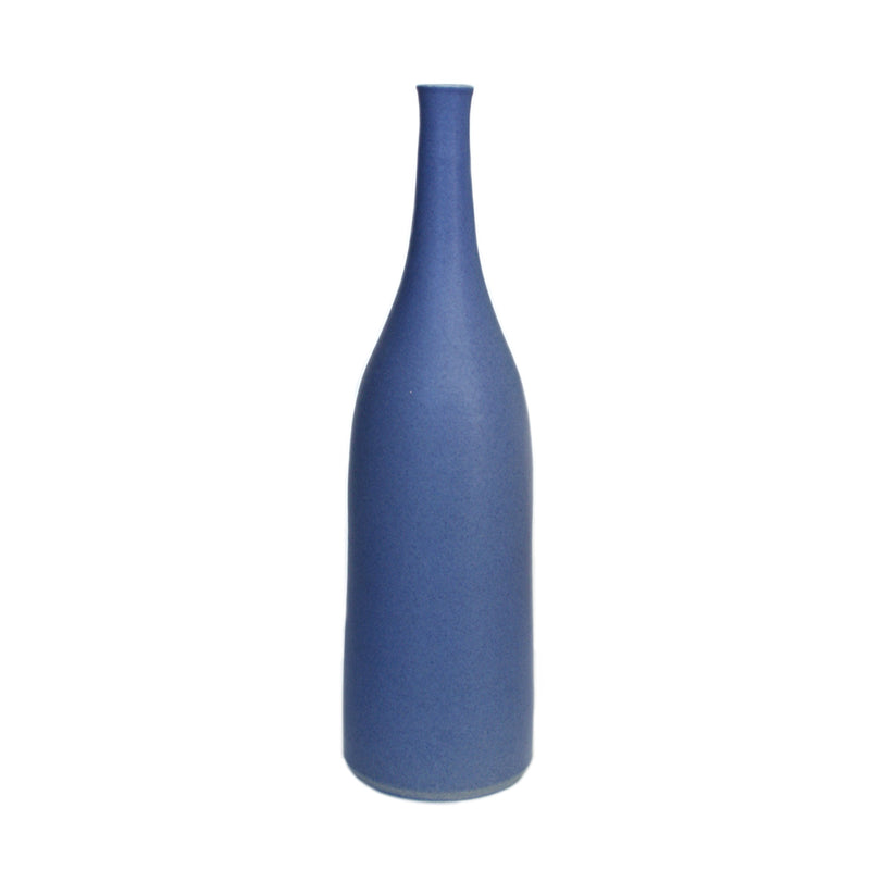 Cornflower Blue Bottle Vase