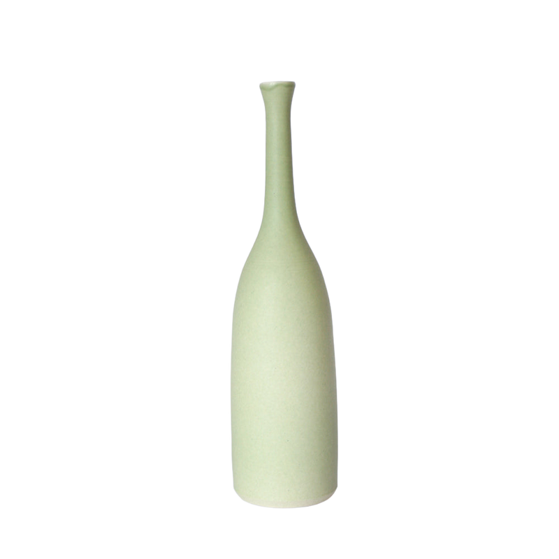 Soft Meadow Green Bottle Vase