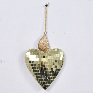 Mosaic Glass Heart Ornament
