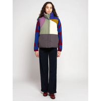 Landscape Colour Block Short Puffer