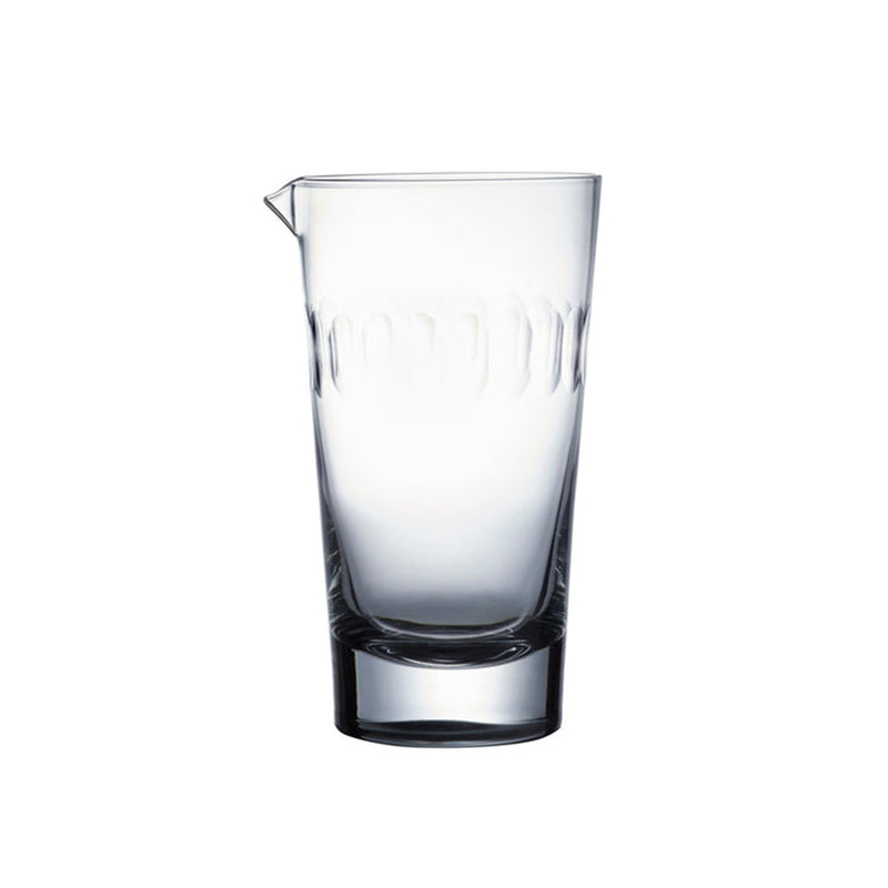 Cocktail Mixing Glass With A Lens Design