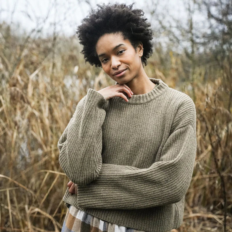 Leo Wool Jumper - Taupe Marl