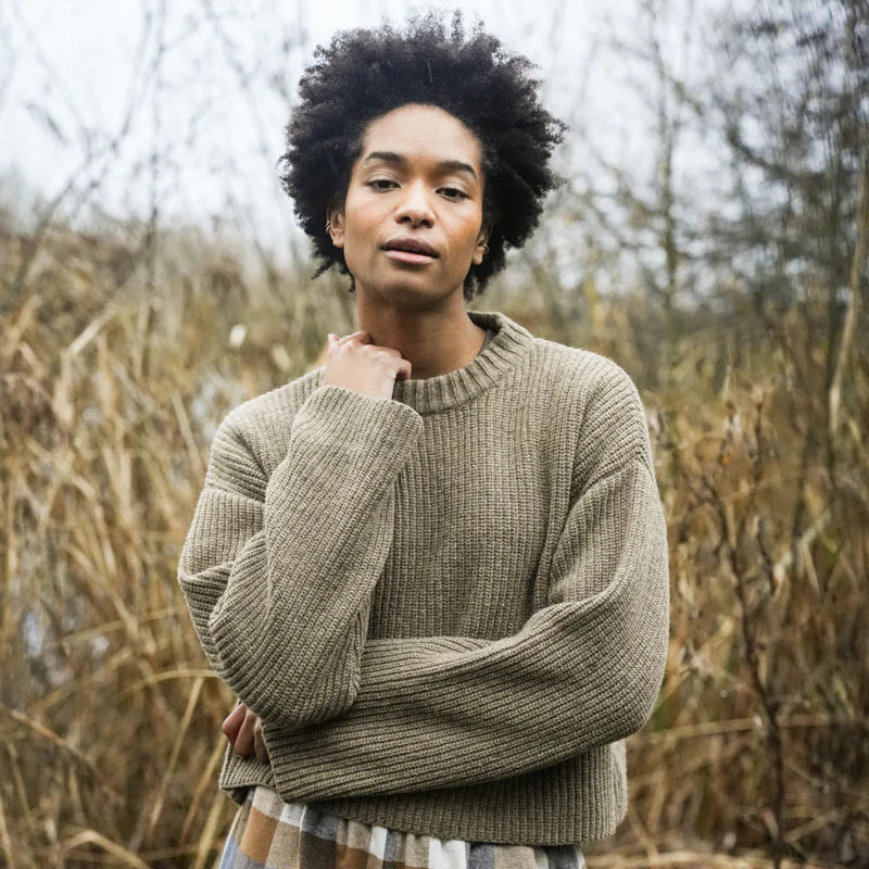 Leo Wool Jumper - Taupe Marl